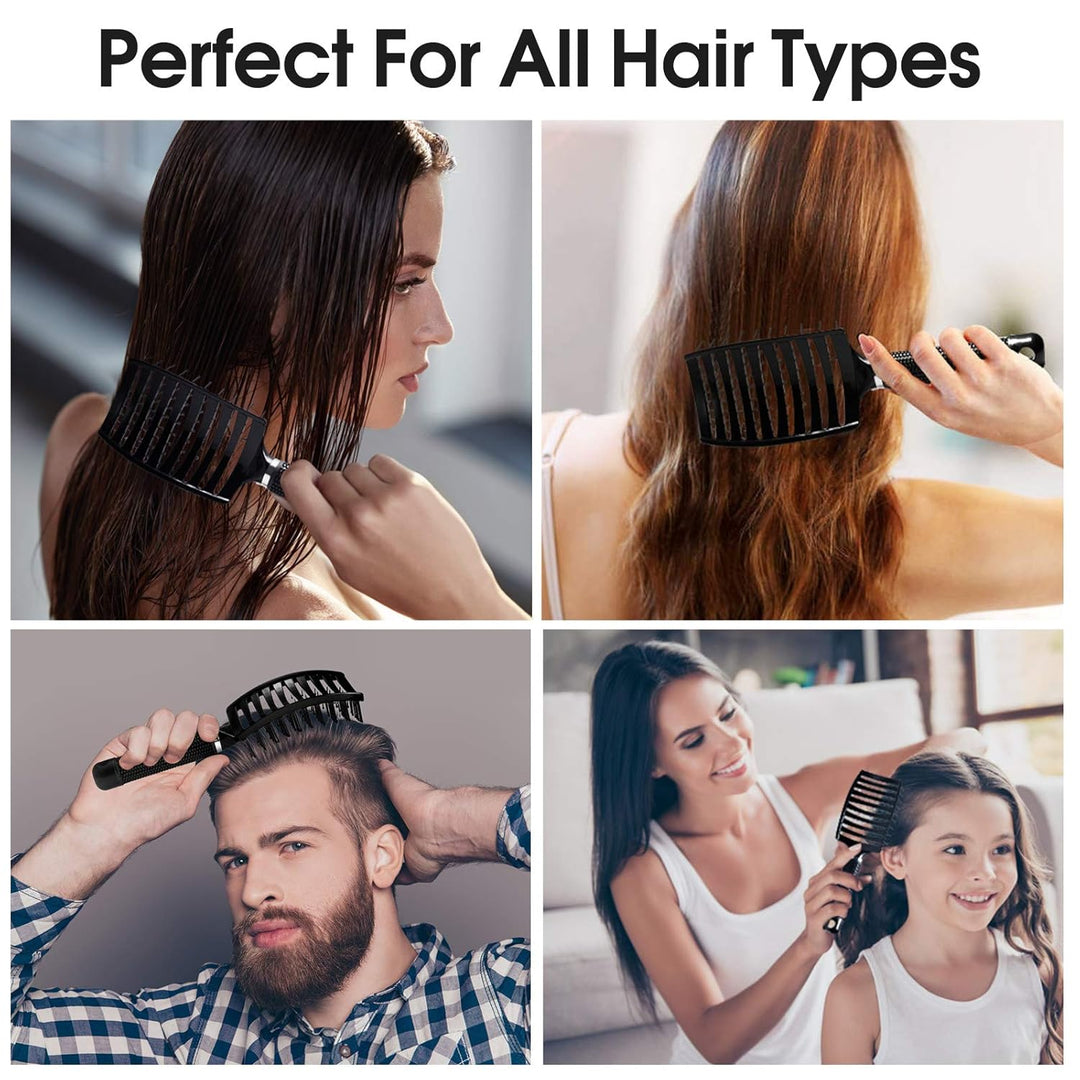 Ventura | Professional curved, ventilated hairbrush for faster blow-drying