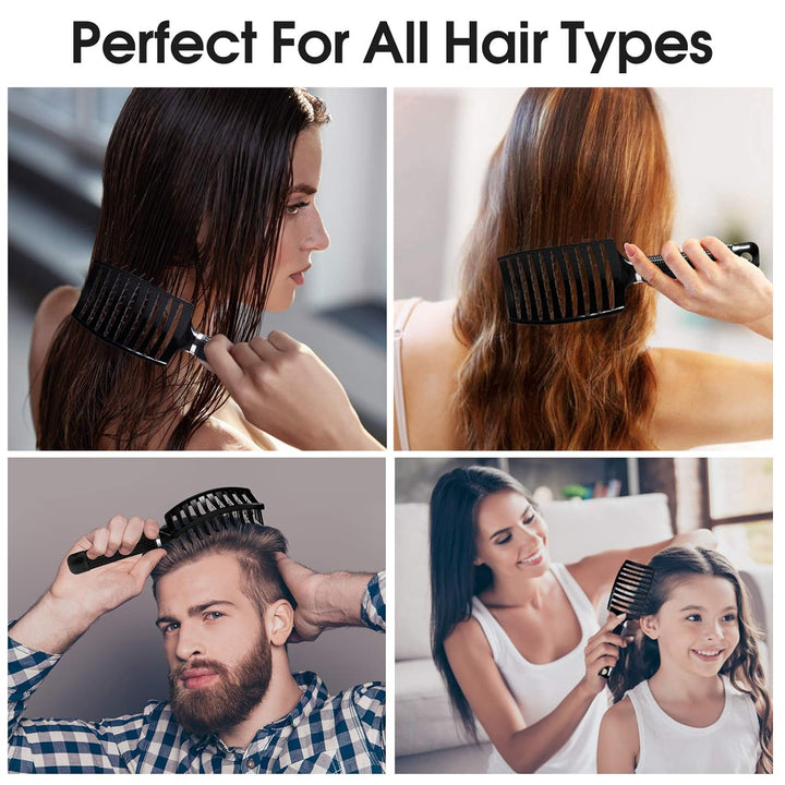 Ventura | Professional curved, ventilated hairbrush for faster blow-drying