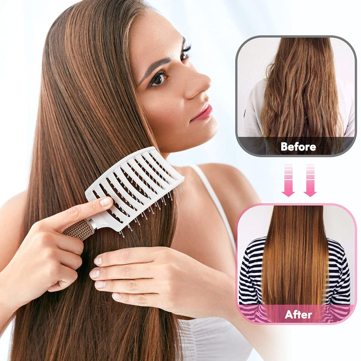 Ventura | Professional curved, ventilated hairbrush for faster blow-drying
