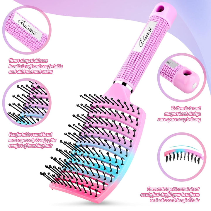Ventura | Professional curved, ventilated hairbrush for faster blow-drying