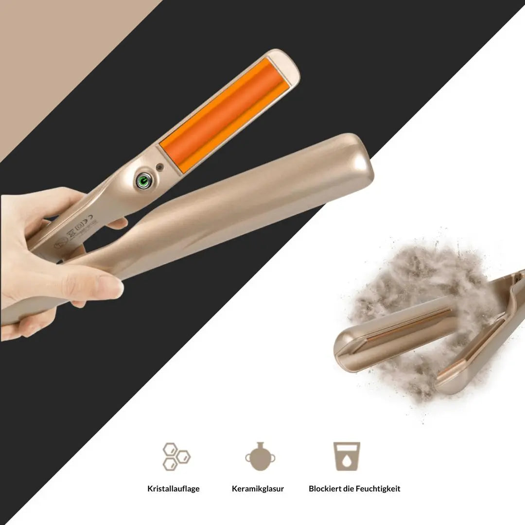 StyleEase | 2-in-1 Hair Styler for Effortless Straightening & Curling