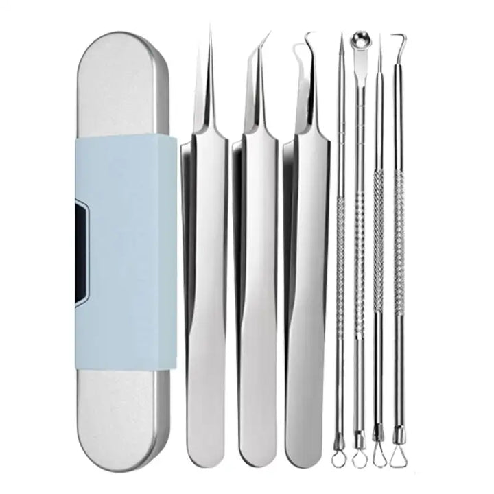 Fenna | 7-piece stainless steel hair removal kit for blackheads