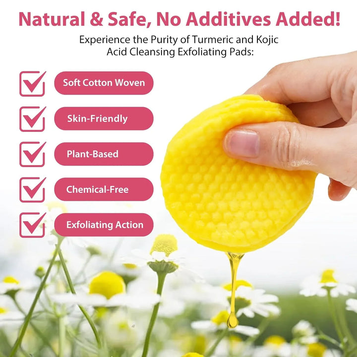 Kojimeric | Brightening Turmeric & Kojic Acid Pads | 40 Pads
