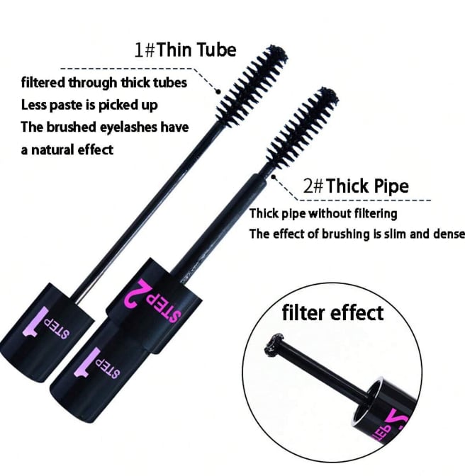 Mascara | Double Use Long, thick, curved mascara
